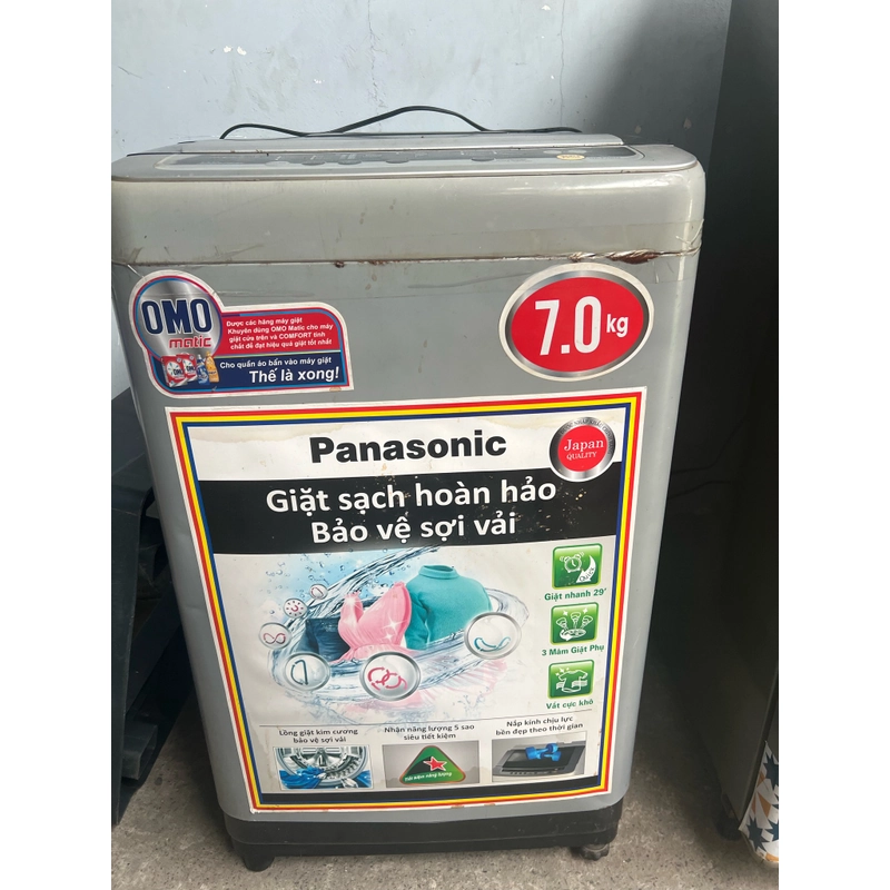 Máy giặt panasonic, 7 ký hiệu panasonic màu trắng vẫn sử dụng tốt  278456