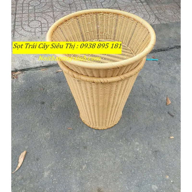 Giỏ mây trưng bày trái cây siêu thị cao 60 674842