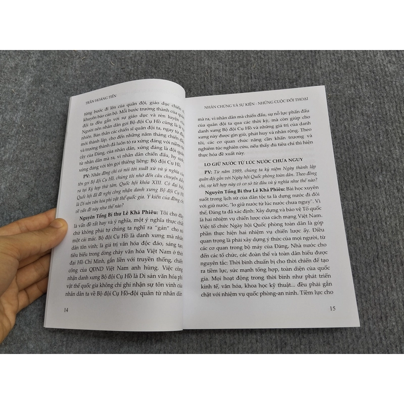 NHÂN CHỨNG VÀ SỰ KIỆN NHỮNG CUỘC ĐỐI THOẠI 479776