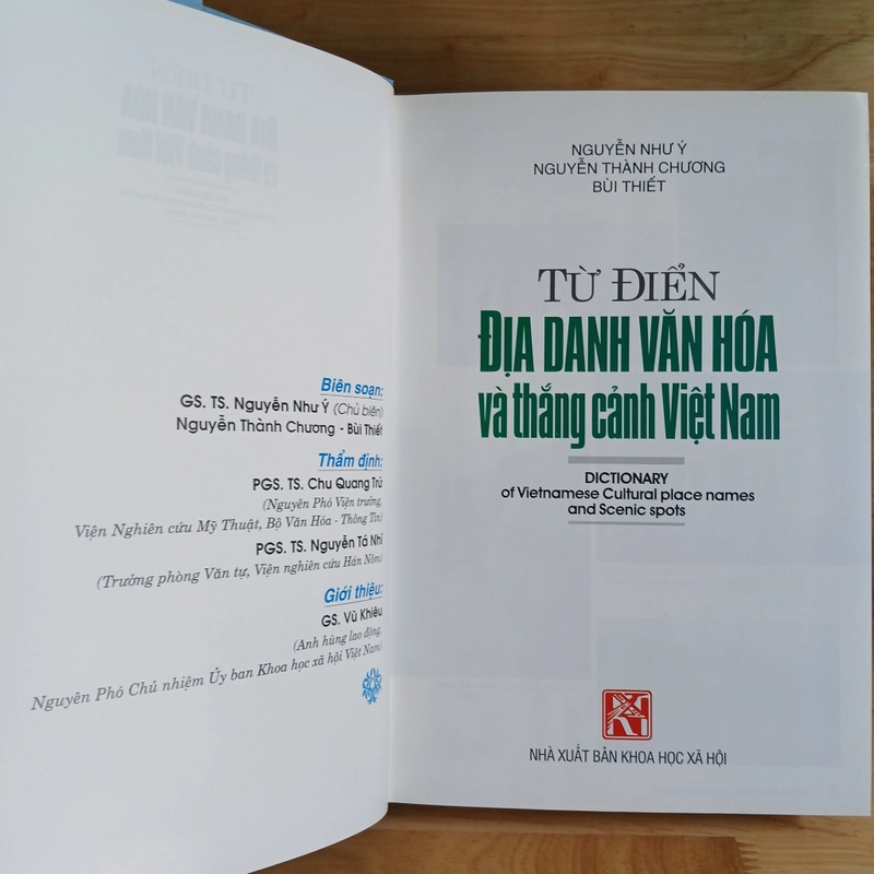 Từ Điển Địa Danh Văn Hóa Và Thắng Cảnh Việt Nam - Nguyễn Như Ý 501584