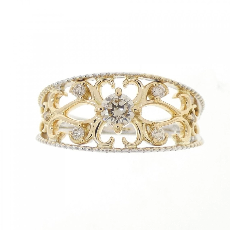 Nhẫn kim cương K18WG/K18YG 0.20CT - Hàng hiệu Authentic 852789