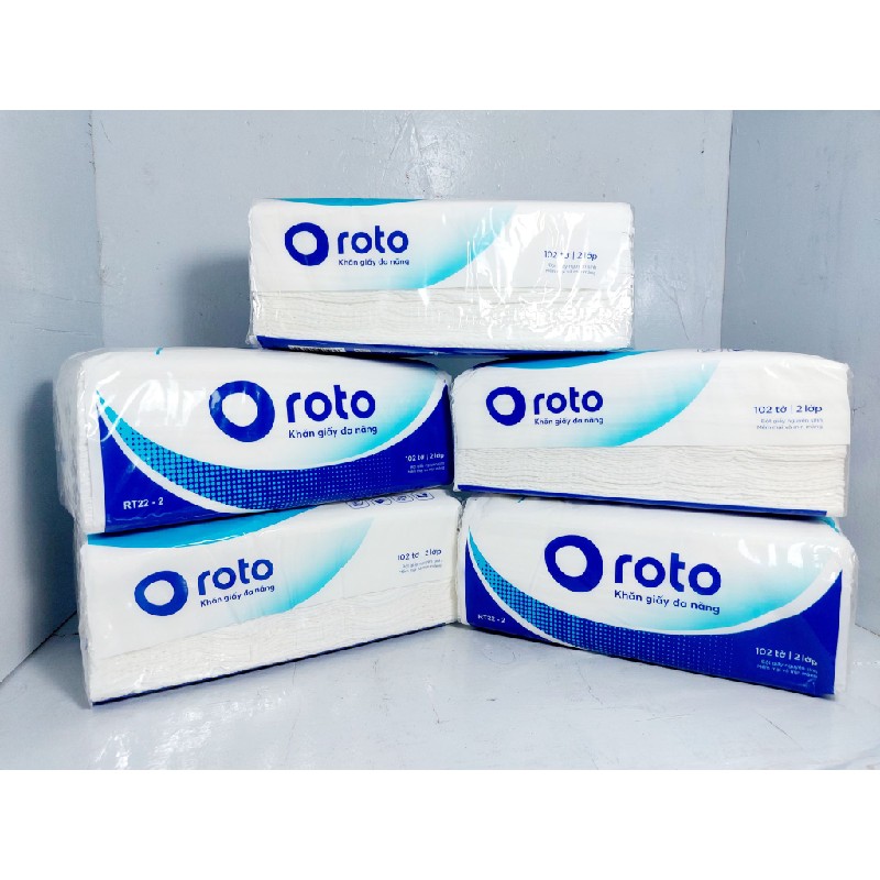 [Combo 5] Khăn giấy lau tay Roto 22 - 2 lớp HCM0310 75240