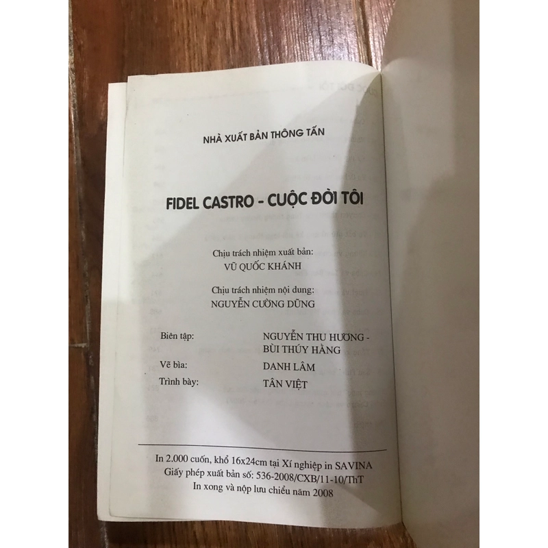 Cuộc đời tôi - Một trăm giờ với Fidel Castro (hồi ký Fidel Castro) (C) 383019
