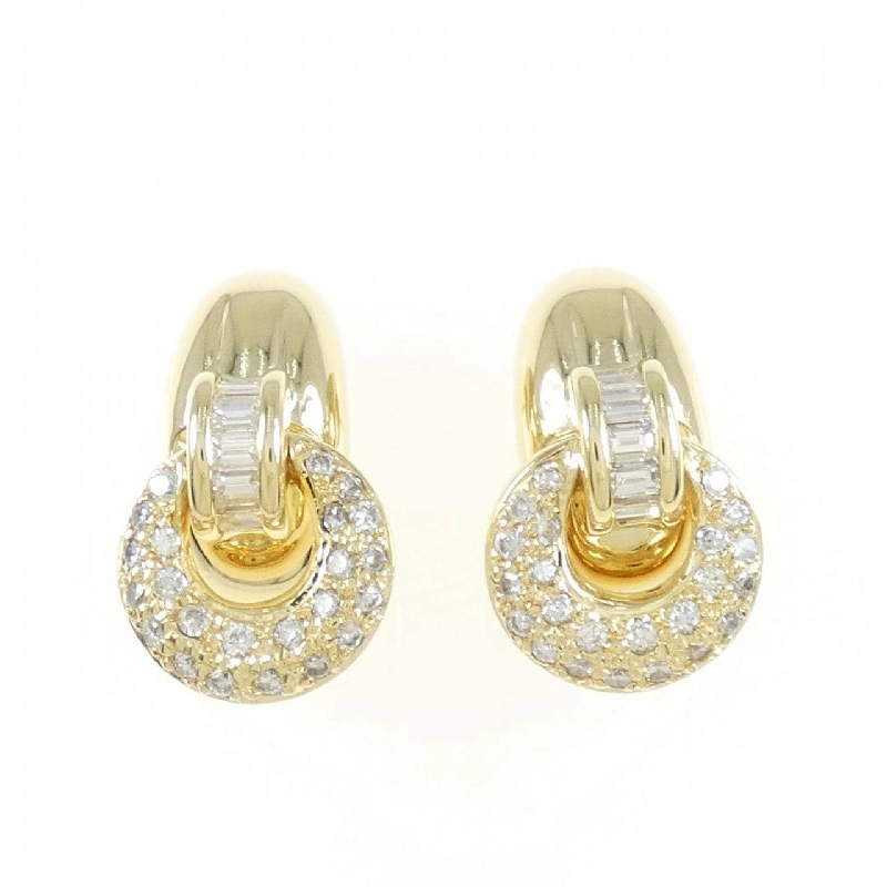 K18YG Bông tai kim cương 0.91CT - Hàng hiệu Chính hãng 869580