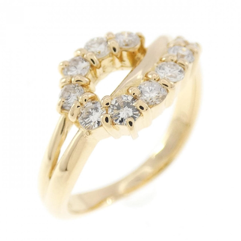 Nhẫn kim cương K18YG 0.32CT 670216