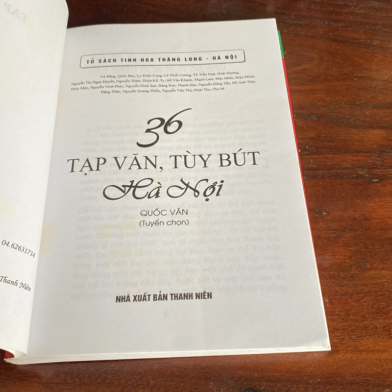 36 TẠP VĂN, TÙY BÚT HÀ NỘI (XB 2010) 508399