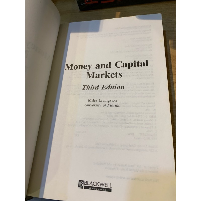 MONEY AND CAPITAL MARKETS (Third Edition) - Miles Livingston 187733