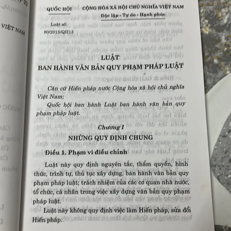 Luật Ban hành văn bản quy phạm pháp luật 2015 713048
