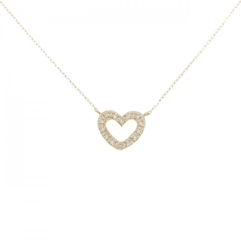 K10YG Dây chuyền hình trái tim kim cương 0.10CT - Hàng hiệu Chính hãng 860313