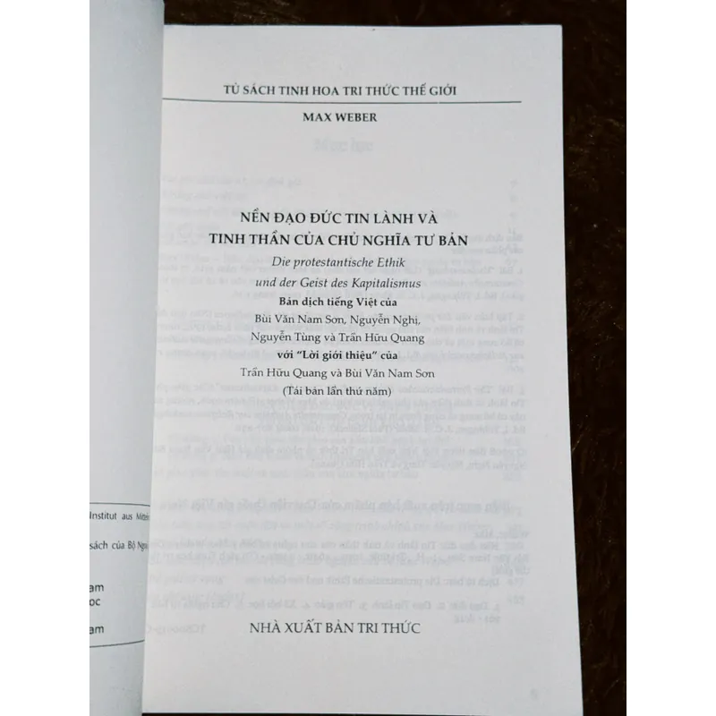 Nền đạo đức tin lành và tinh thần chủ nghĩa tư bản 697187