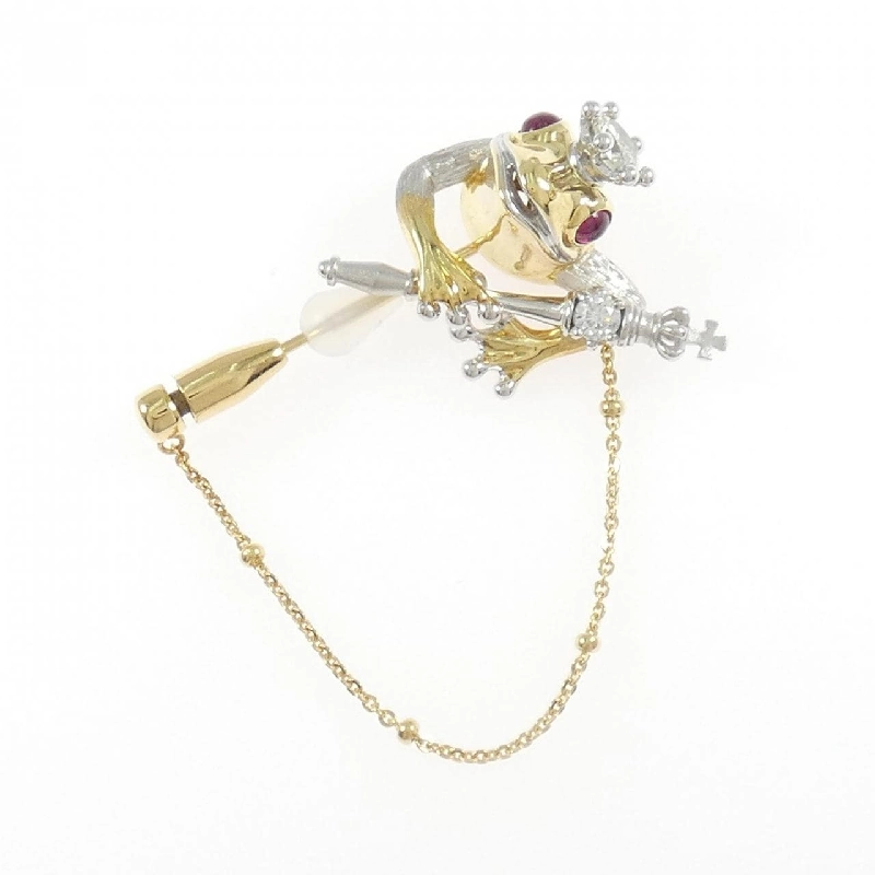 梶光夫 ルビー ブローチ 0.10CT - Hàng hiệu Authentic 844336