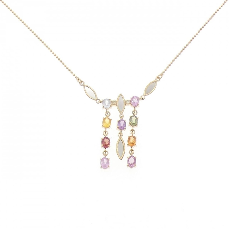 K18YG/PT850 Dây chuyền Sapphire - Hàng hiệu Chính hãng 857677