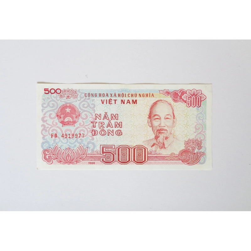 Tờ tiền 500 đồng xưa (FD 4919977) 370786