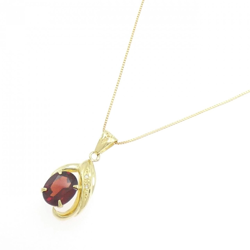 K18YG Garnet Necklace - Hàng hiệu Authentic 856230