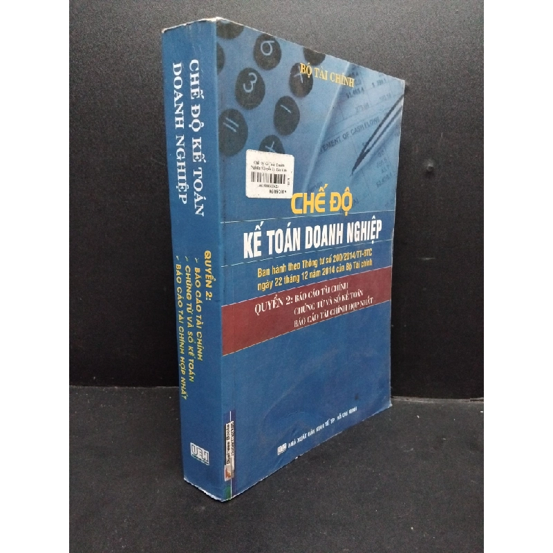 Chế độ kế toán doanh nghiệp quyển 2 mới 80% ố 2015 HCM1906 Bộ tài chính SÁCH GIÁO TRÌNH, CHUYÊN MÔN 190036