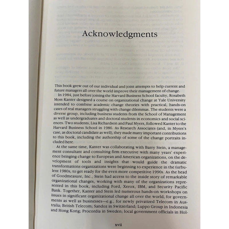 THE CHALLENGE OF ORGANIZATIONAL CHANGE 501716