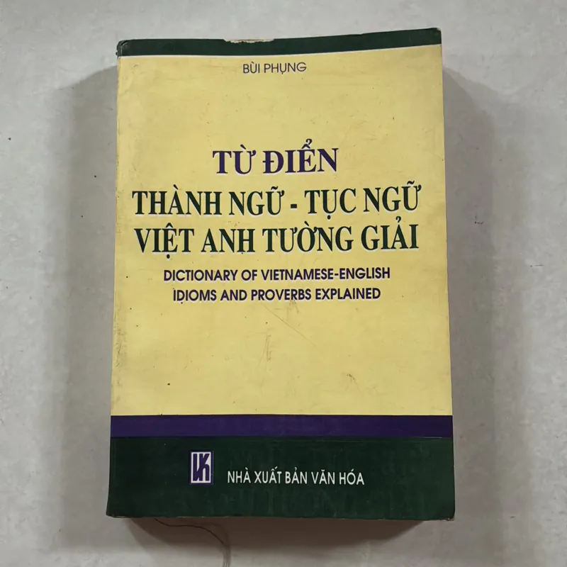 Từ điển thành ngữ - tục ngữ Việt Anh tường giải 721067