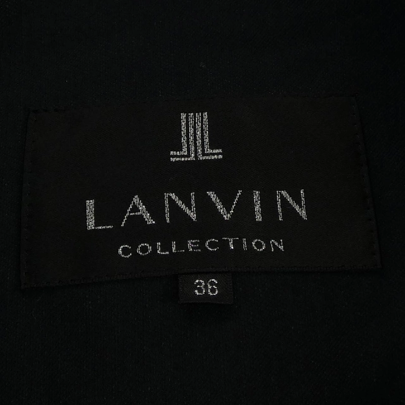 Bộ sưu tập LANVIN - Áo khoác không cổ - Hàng hiệu Authentic 823880