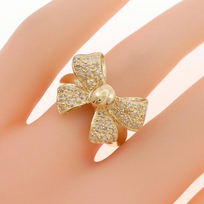 Nhẫn kim cương hình ruy băng K18YG 0.33CT - Hàng hiệu Chính hãng 849692