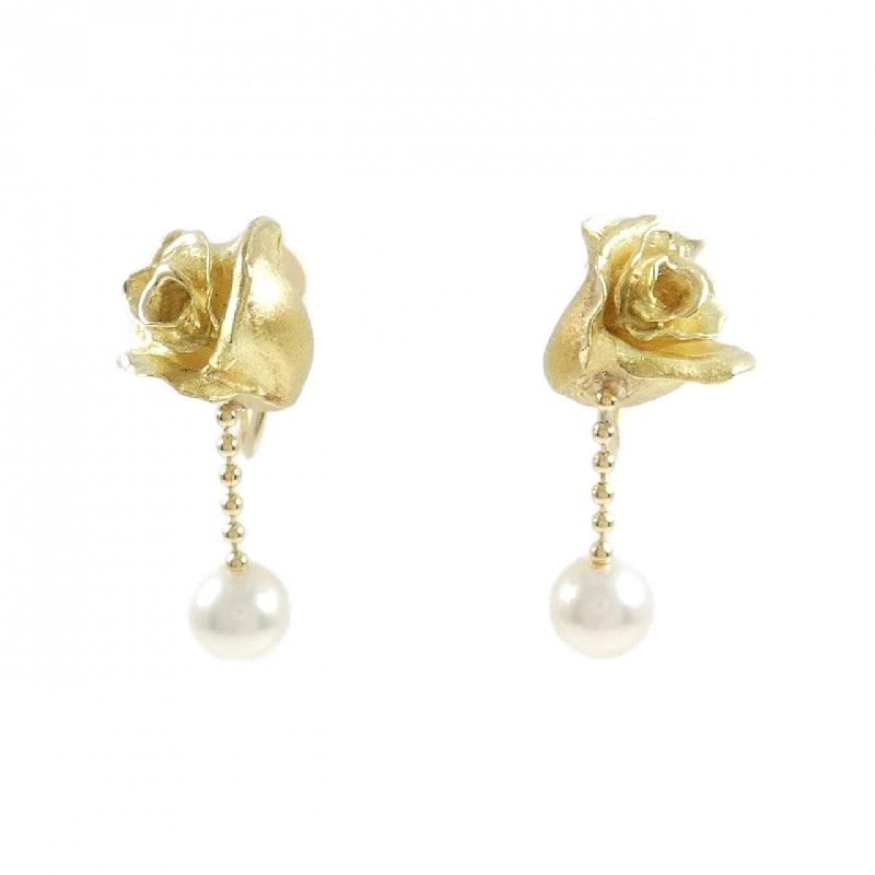 Bông tai Akoya ngọc trai 5.3mm K18YG - Hàng hiệu Chính hãng 878793