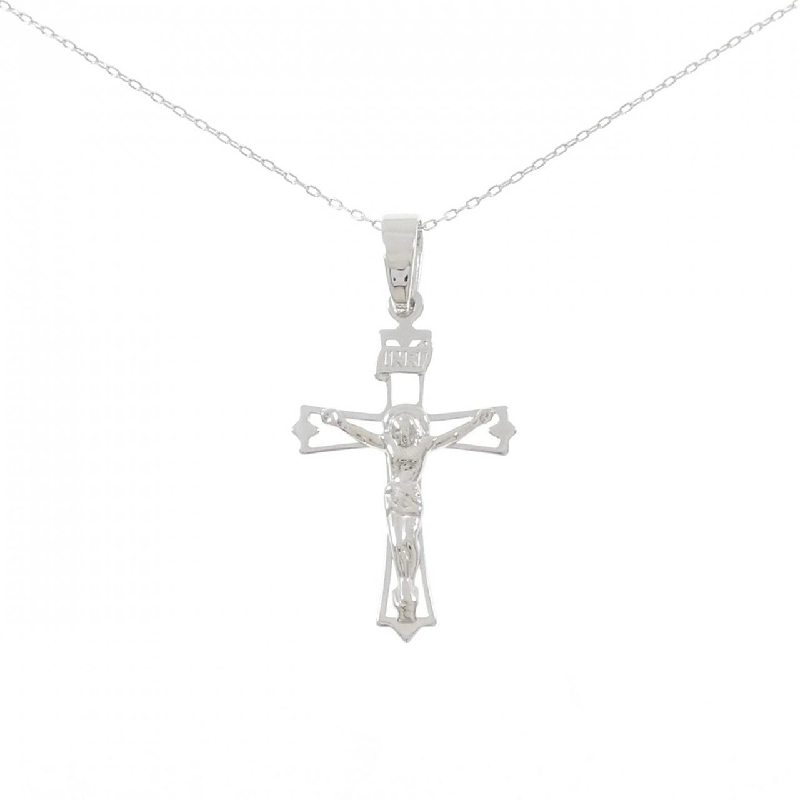 K18WG Dây chuyền hình chữ thập - Hàng hiệu Authentic 859891