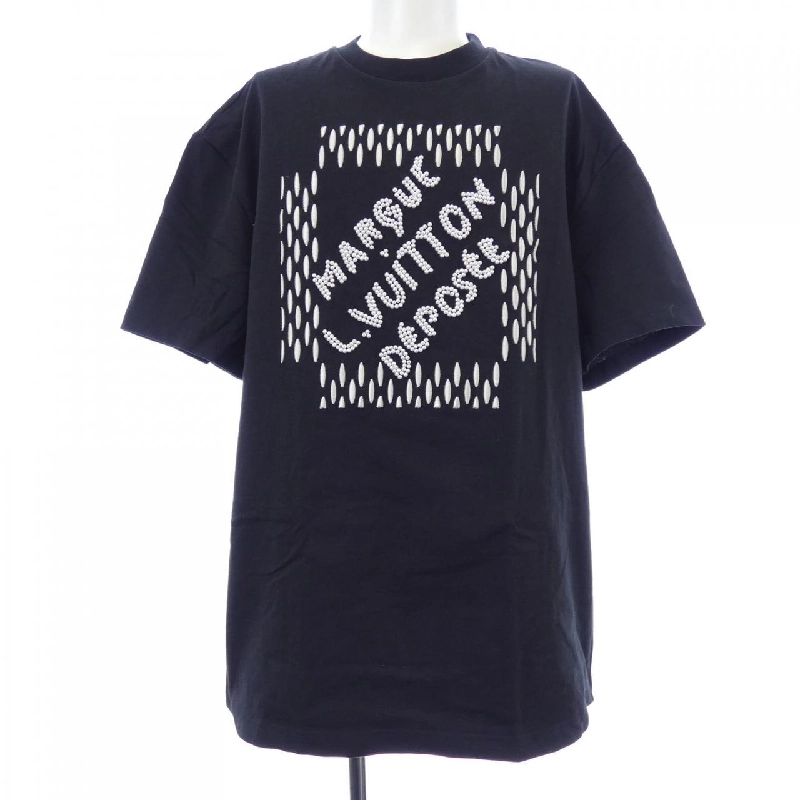 Áo thun cotton thêu chữ ký LOUIS VUITTON HQY71WNPL - Hàng hiệu Authentic 895079