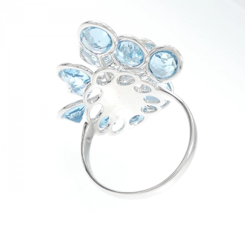 K18WG Nhẫn Đá Màu - Hàng hiệu Chính hãng 852193