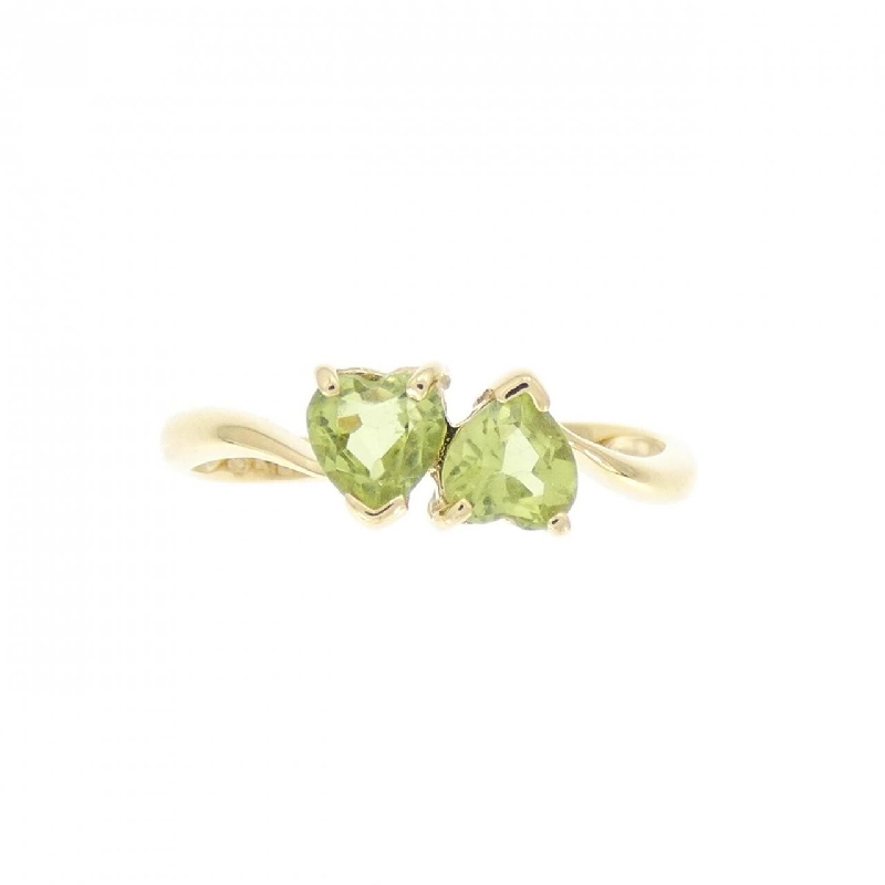 Nhẫn Peridot K18YG hình trái tim 670145