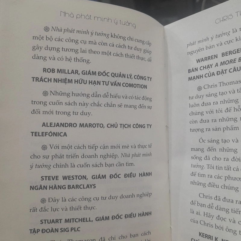 Chris Thomason - NHÀ PHÁT MINH, những lời khuyên tuyệt vời rạo ra ý tưởng mới... 357709