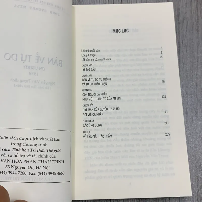 Bàn về tự do - john stuart mill. 7a3 783466