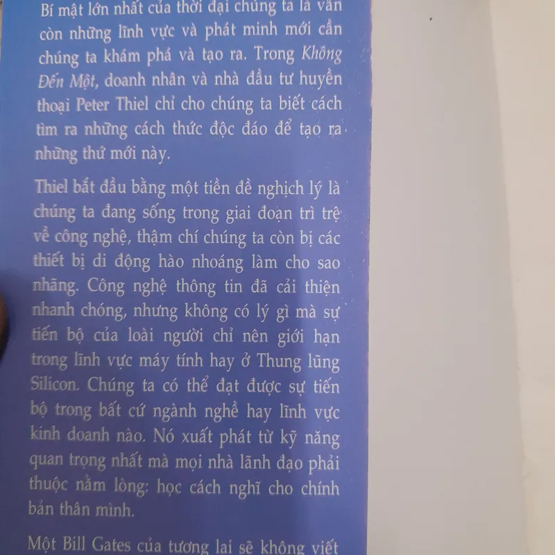 Không đến một. Bài học về khởi nghiệp. Peter Thiel 574908
