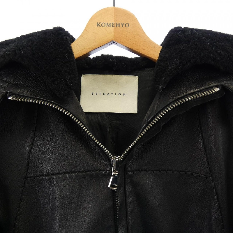 ESTNATION Áo khoác da - Hàng hiệu Authentic 820346