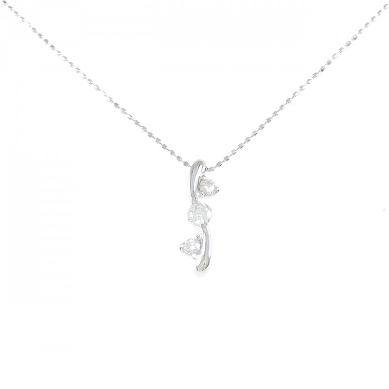 Dây chuyền kim cương K18WG 0.268CT - Hàng hiệu Chính hãng 859419