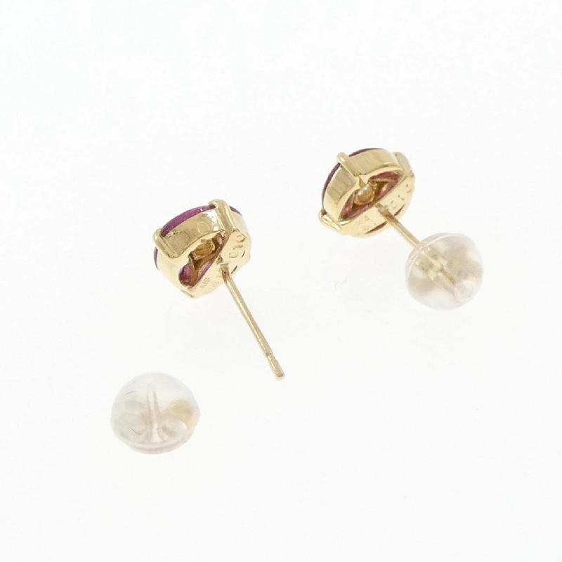 K18YG Bông tai Ruby 0.82CT - Hàng hiệu Chính hãng 867038