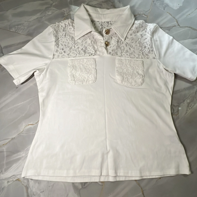 Áo polo phối ren trẻ trung 457774