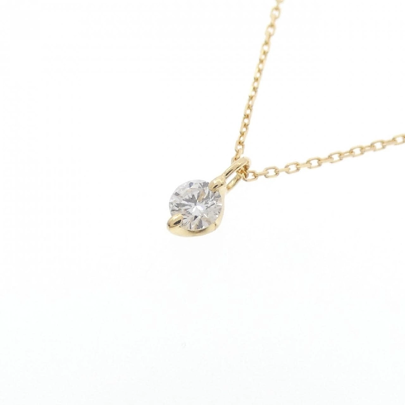 K18YG Solitaire Dây chuyền kim cương 0.07CT - Hàng hiệu Chính hãng 861065