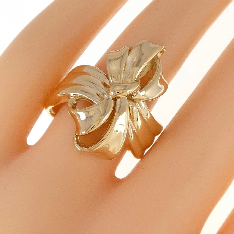 K18YG Nhẫn Ruy Băng - Hàng hiệu Chính hãng 855893