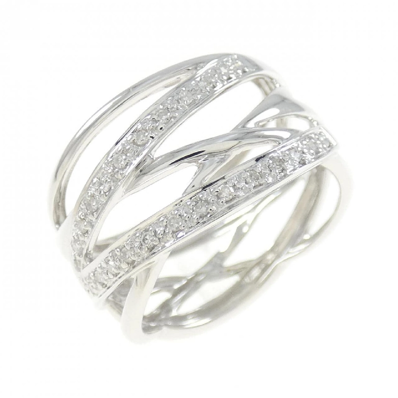 Nhẫn kim cương K18WG 0.10CT 670942