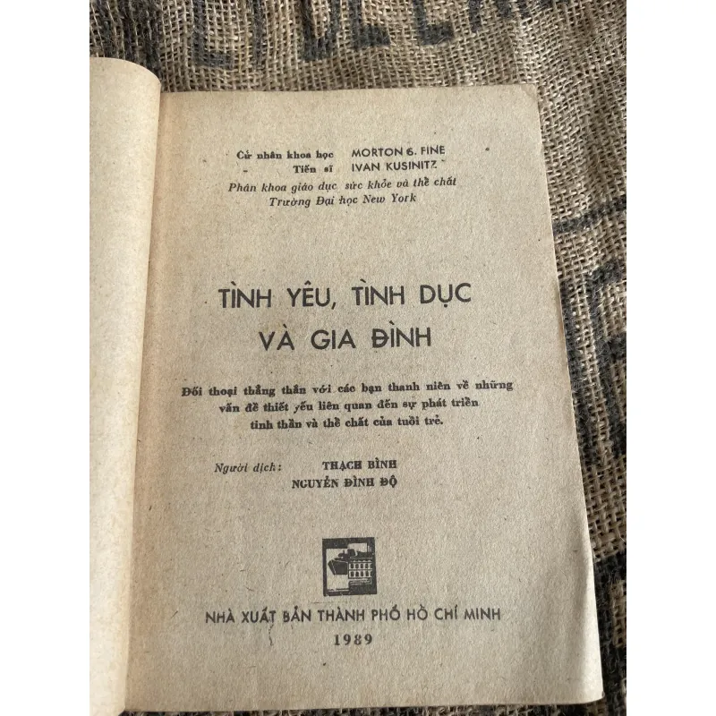 MORTON S. FINE vã IVAN KUSINITZ - TINH YÊU • TÌNH DỤC VA GIA ĐÌNH  1013047