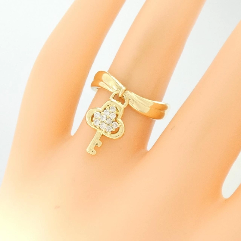 Nhẫn kim cương K18YG 0.10CT 670485