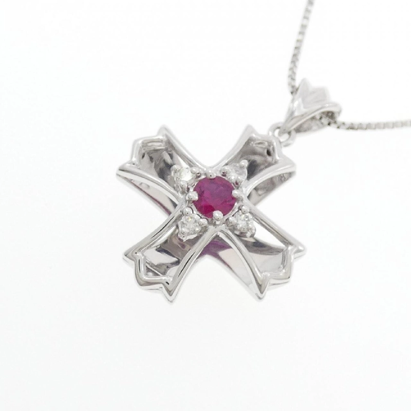 K18WG Nhẫn Ruby 0.18CT - Hàng hiệu Chính hãng 857859