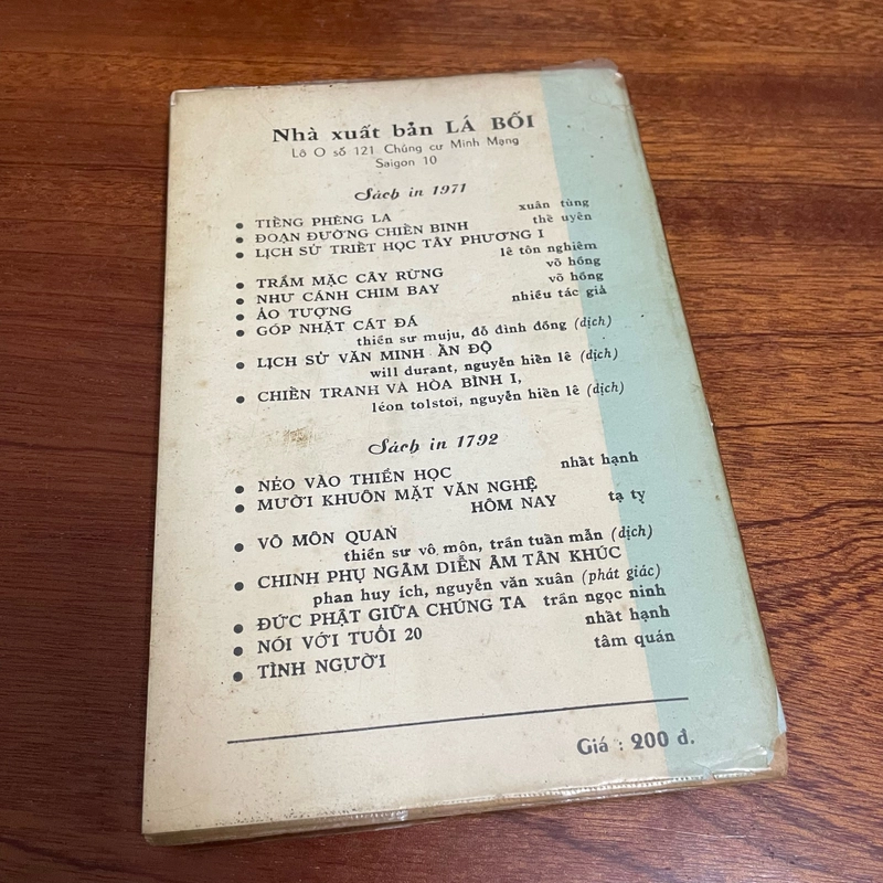 [Sách Xưa] - II Tựa sách: Đức Phật Giữa Chúng Ta - Trần Ngọc Ninh - Lá Bối - 1972 494168
