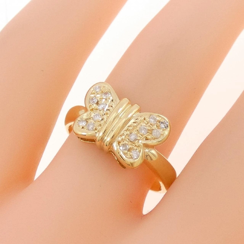 Nhẫn kim cương bướm K18YG 0.10CT - Hàng hiệu chính hãng 849720