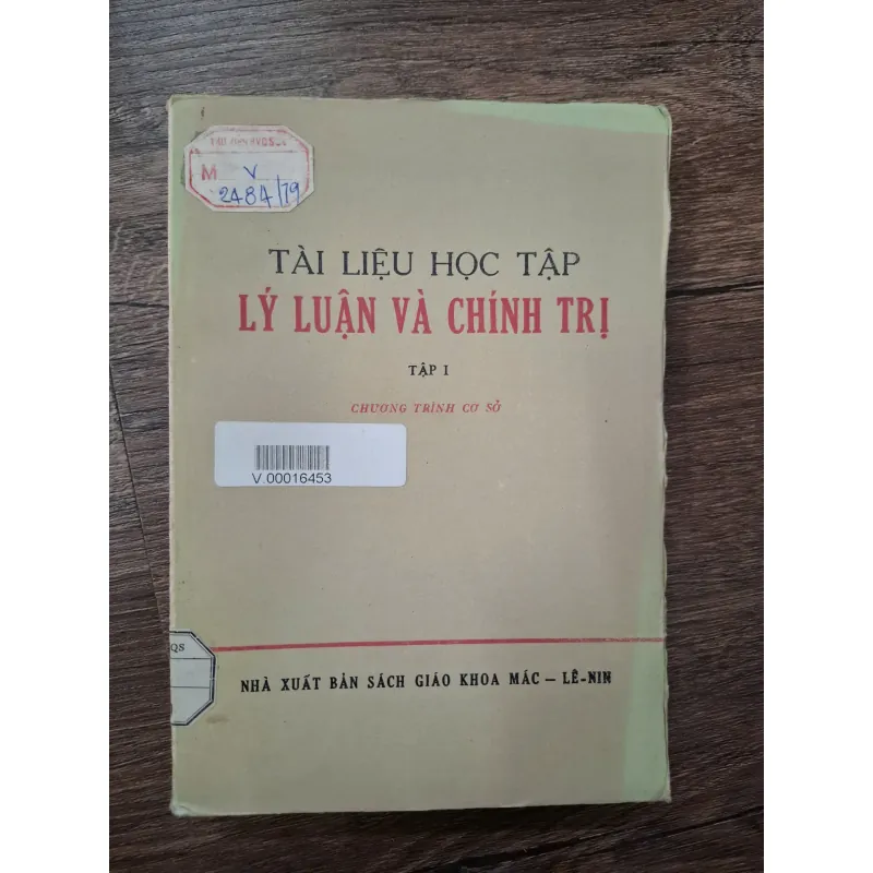 Tài Liệu Học Tập Lý Luận Và Chính Trị (Tập I) - NXB Sách GK Mác - Lê-nin 710286