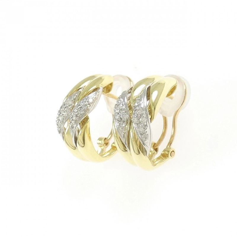 K18YG/PT900 Bông tai kim cương/Khuyên tai 0.22CT - Hàng hiệu Chính hãng 869139