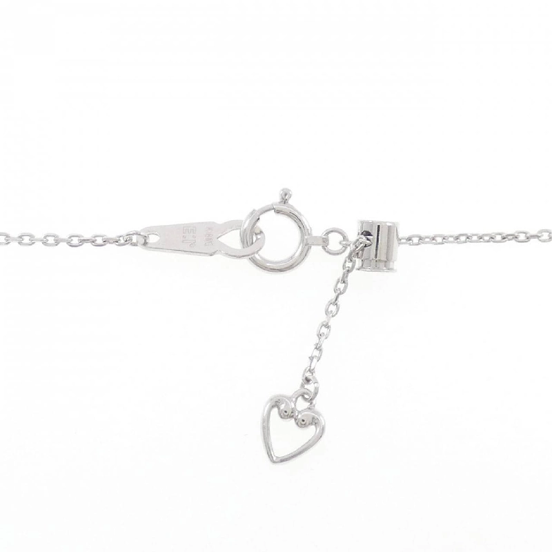 K18WG Mặt Dây Chuyền Hình Tim × Chìa Khóa Đính Kim Cương 0.05CT - Hàng hiệu Chính Hãng 861215