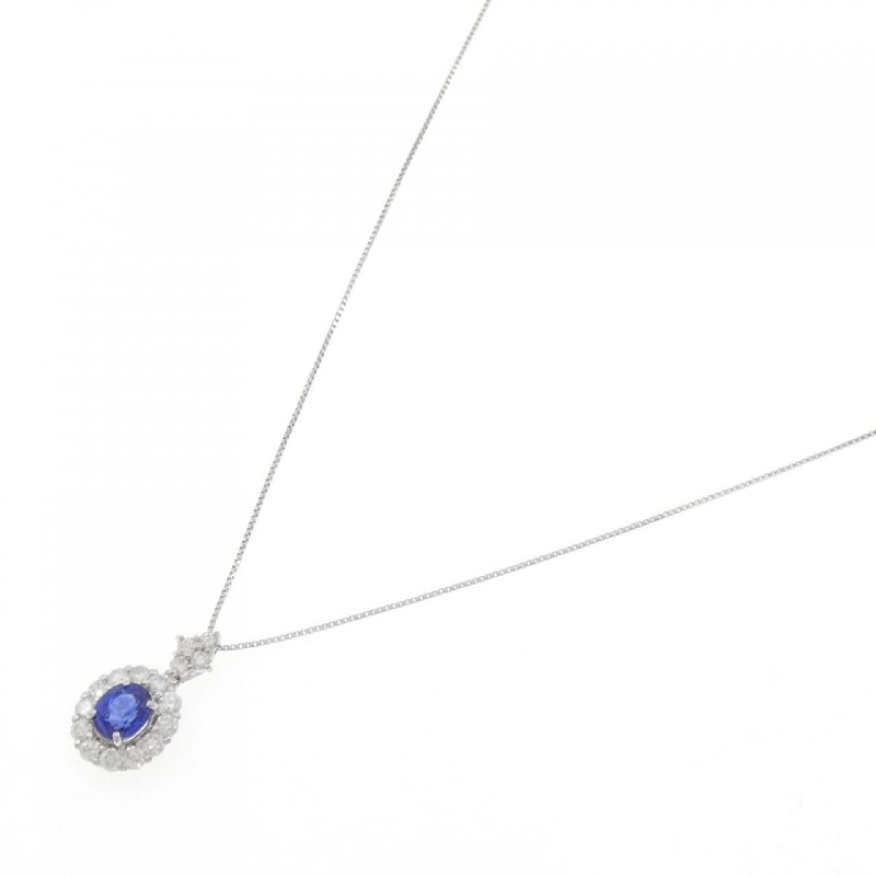 Dây chuyền Sapphire PT900/PT850 1.00CT - Hàng hiệu Chính hãng 858991