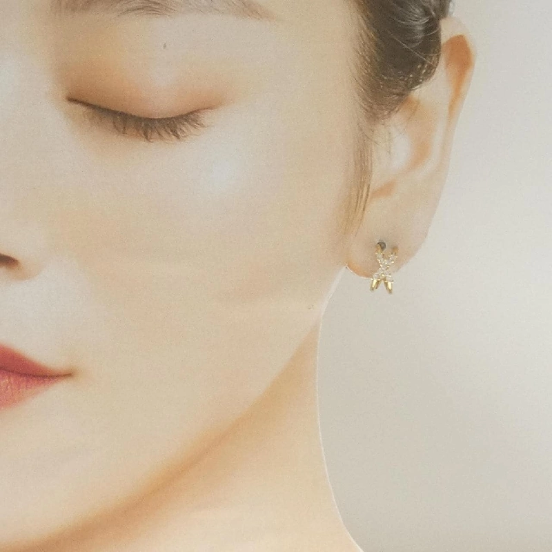 K18YG Bông tai kim cương 0.30CT - Hàng hiệu Chính hãng 868411