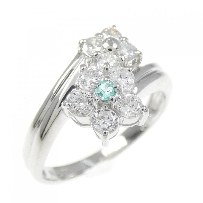 Nhẫn Tourmaline PT900 Hoa 0.03CT - Hàng hiệu Chính hãng 856101