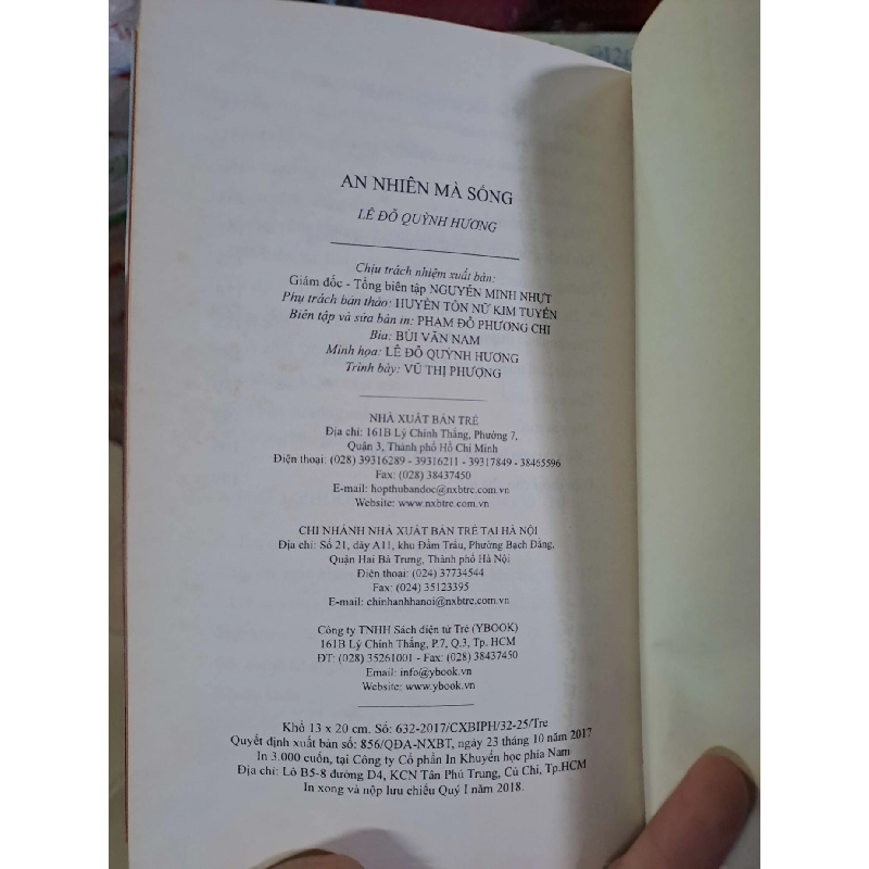 An nhiên mà sống - Lê Đỗ Quỳnh Hương Tản văn HCM1008 923750